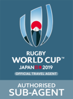 Rugby World Cup 2019 logo - Authorised Sub-Agent