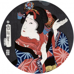 Geisha in circle